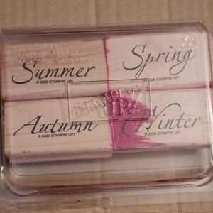 Stampin' Up! Seasonal Stamps - Black and Pink